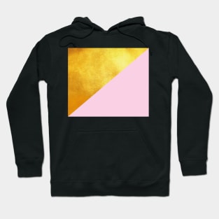 Pink and gold abstract Hoodie